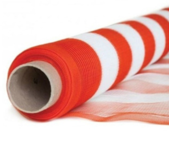 Tela de Guarda-Corpo Laranja/Branco com 120cm LG – 50M