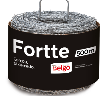 Arame Farpado Fortte Belgo – 500m (350KGF)